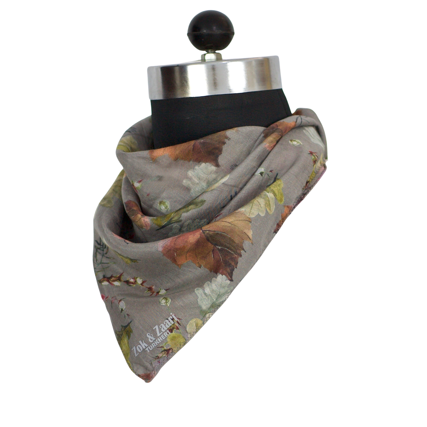 Grey base green leaves